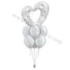 Balonska poročna dekoracija Veliko srce