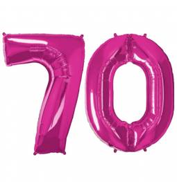 XXL balona številka 70, magenta