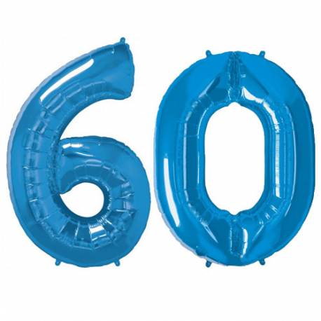 XXL balona številka 60, modra