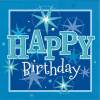 Serviete 33x33 cm, Blue Sparkle 20/1
