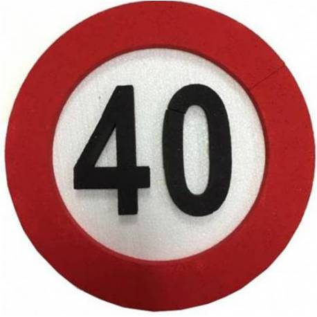 Dekoracija Prometni znak 40
