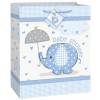 Modra darilna vrečka za Baby Shower