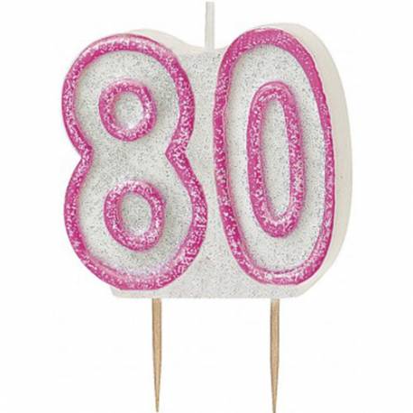 Svečka za 80. rojstni dan, Pink z bleščicami