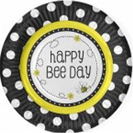 Krožniki Pridne čebelice Happy Bee, 18 cm