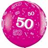 XXL lateks balon 50 let, zlat