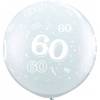 XXL lateks balon 60 let, prozoren
