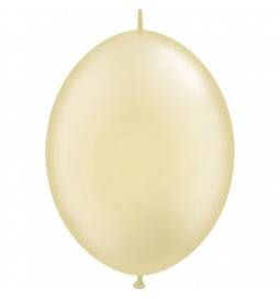 Veriga baloni 30 cm, Pearl beli 10/1