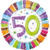 Folija balon 50 let, Radiant Birthday