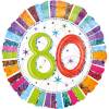 Folija balon 80 let, Radiant Birthday