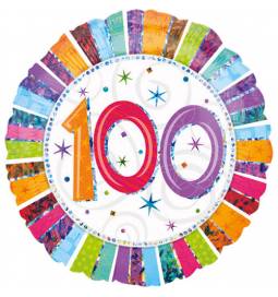 Folija balon 100 let, Radiant Birthday