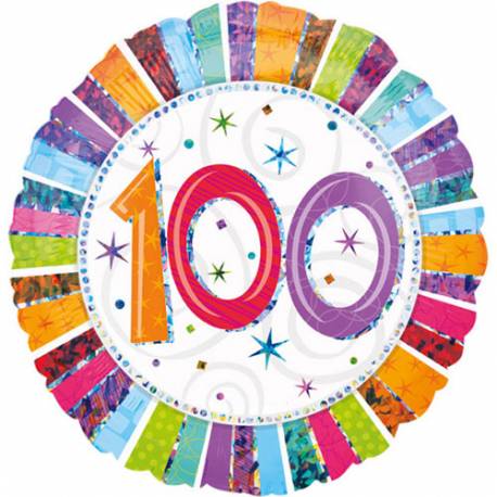 Folija balon 100 let, Radiant Birthday