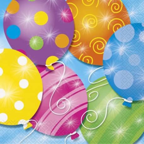 Serviete 33x33 cm, Twinkle Balloons 16/1