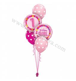 Dekoracija iz balonov Birthday Princess