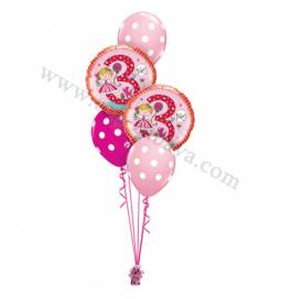 Dekoracija iz balonov 1st Birthday Pink