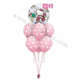 Dekoracija iz balonov Hello Kitty Bubble