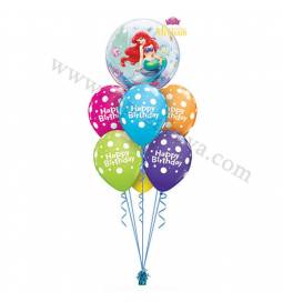 Dekoracija iz balonov Happy Birthday Živalice
