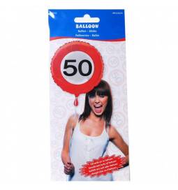 Folija balon 40 let, Stop znak