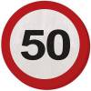 Serviete za 50 rojstni dan, Stop znak