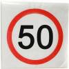 Serviete za 50 rojstni dan, Stop znak 1