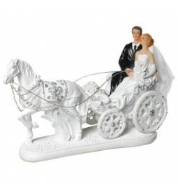 Poročni kipec, Par na kočiji, manjša