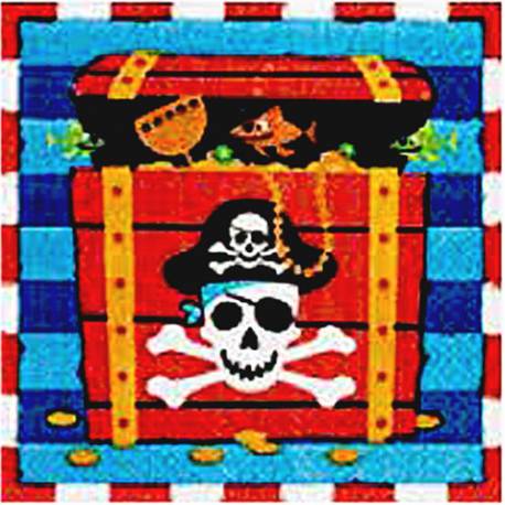 Serviete 33x33 cm, Piratska zabava