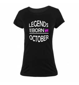 Ženska majica za rojstni dan, Legends, October