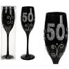 Kozarec za šampanjec 50 let, črn 24 cm