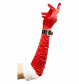 Božičkove rokavice - dolge