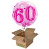 Napihnjen Bubble balon Stars 50 let, pink