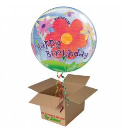 Napihnjen Bubble balon Birthday Girl