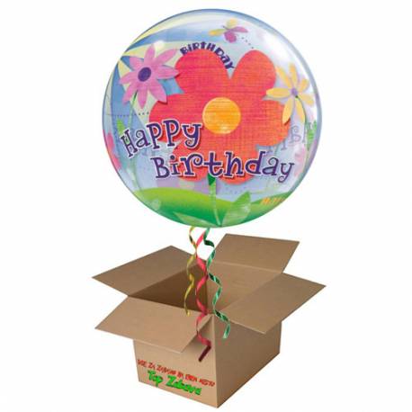 Napihnjen Bubble balon Birthday Girl