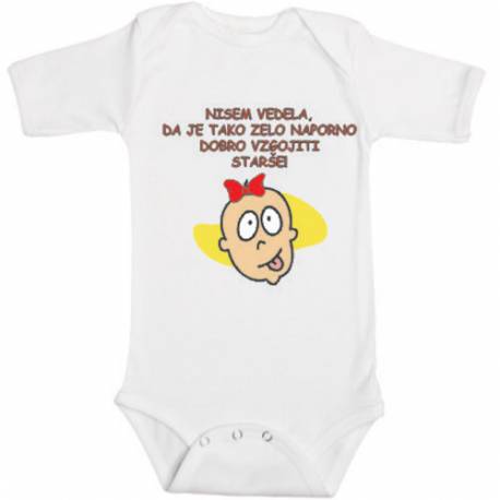 Šaljiv otroški bodi Naporno je vzgajati