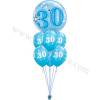 Dekoracija iz balonov 30 let, bubble pink