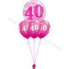 Dekoracija iz balonov za 30 let, bubble pink