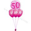 Dekoracija iz balonov za 40 let, bubble modra