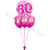 Dekoracija iz balonov za 50 let, bubble pink