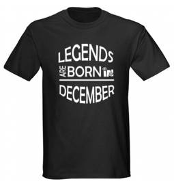 Majica za rojstni dan, Legende, December, črna