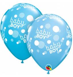 Baloni za rojstvo, Baby Boy Dots 10/1