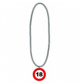 Ogrlica Stop znak za 18 rojstni dan