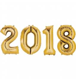 XXL set balonov 2018, zlati