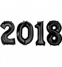 XXL set balonov 2018, srebrni