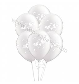 Poročni balonski šopek, Goloba, Pearl pink 10/1